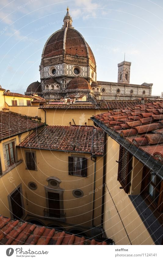 Bellezza Himmel Sonnenlicht Schönes Wetter Altstadt Kirche Dom Dach ästhetisch Religion & Glaube Florenz santa maria del fiore Toskana Kuppeldach Marmor