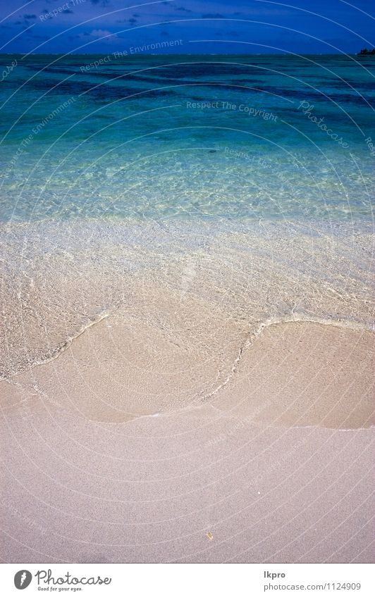 Strand Meer Insel Wellen Sand Himmel Wolken Felsen Küste Stein blau braun gelb grün schwarz weiß ile du cerfs Mauritius Wasser Gezeiten Ebbe schäumen Bierschaum