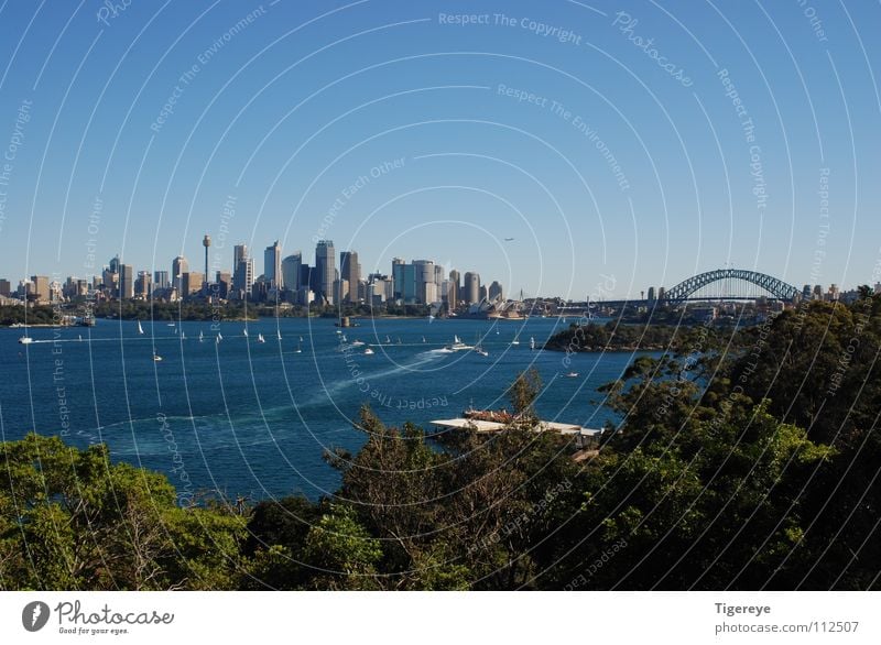 Skyline of Sydney Harbour Bridge Meer Stadt Opernhaus Landschaft Hafen Brücke