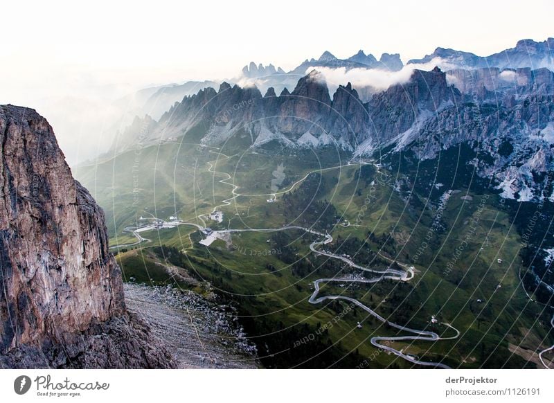 Sonnenuntergang in den Dolomiten Ferien & Urlaub & Reisen Tourismus Abenteuer Ferne Freiheit Sommerurlaub Berge u. Gebirge wandern Umwelt Natur Landschaft