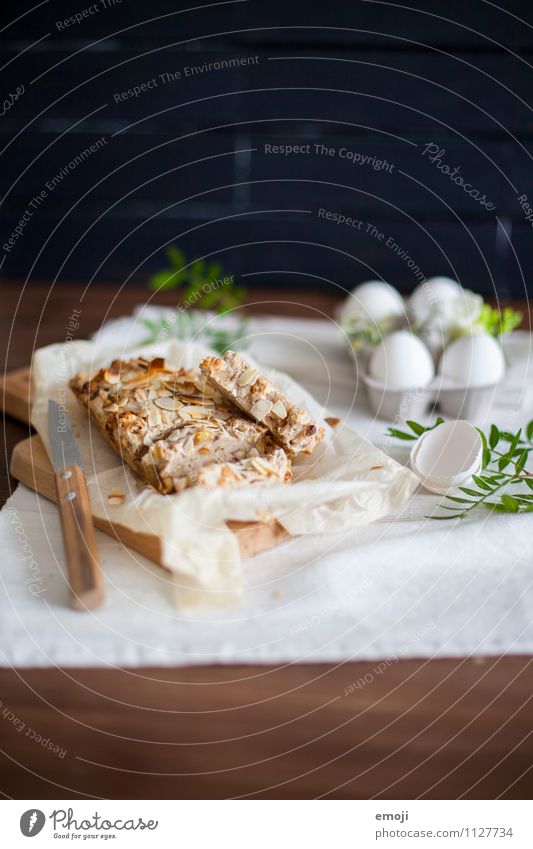 Osterbrunch Teigwaren Backwaren Brot Ernährung Frühstück Büffet Brunch Bioprodukte Vegetarische Ernährung Fingerfood frisch lecker Ostern Farbfoto Innenaufnahme