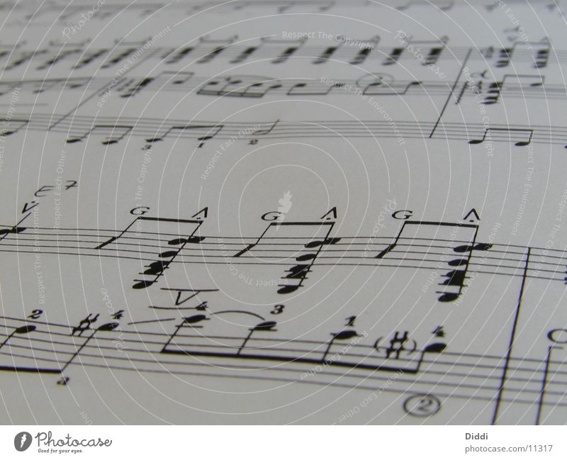 Noten2 Papier Dinge Musiknoten