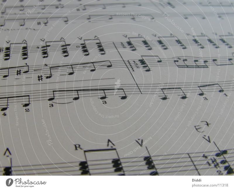 Noten Papier Dinge Musiknoten