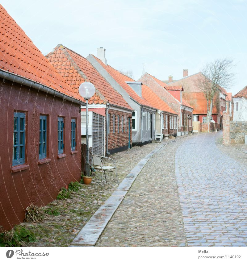 Der Weg ist das Ziel - Hallo 2016 Umwelt Ringkøbing Dänemark Kleinstadt Stadtzentrum Altstadt Menschenleer Haus Gebäude Verkehrswege Straße Wege & Pfade