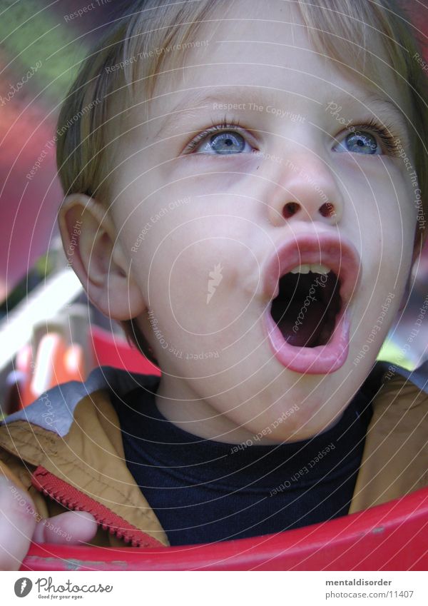 Toooooooor Kind schreien Lippen Gefühle Hand singen Mund Auge Nase Freude Haare & Frisuren Ohr Begeisterung begeiterung Zähne