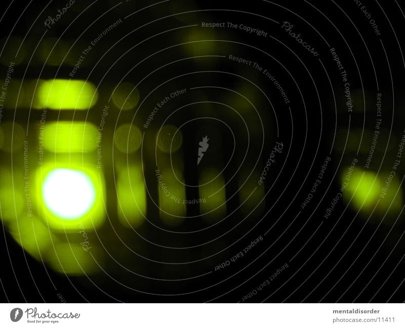 Licht grün rund Quadrat Batterie Fototechnik Unschärfe Lampe Auge Linie an aus brenne