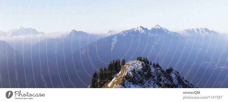 Zu Neuen Gipfeln. Umwelt Natur Landschaft ästhetisch Ferne Berge u. Gebirge Bergsteigen Berghang Bergkette Bergkuppe Bergkamm Bergwiese Alpen Horizont Freiheit