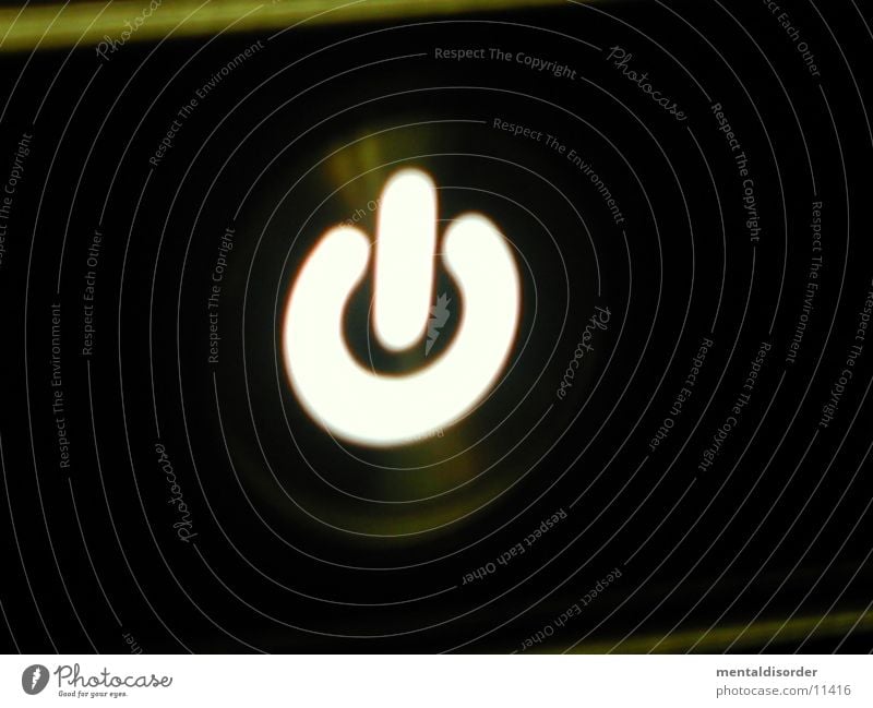 MAC[on] Computer Kraft Schalter Licht dunkel schwarz Elektrizität rund Elektrisches Gerät Technik & Technologie switch g4 Lampe Energiewirtschaft 1 aus