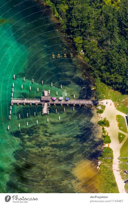 Anlegestelle Salet am Königssee Ferien & Urlaub & Reisen Tourismus Ausflug Abenteuer Sommerurlaub Berge u. Gebirge wandern Umwelt Natur Landschaft Wiese Seeufer