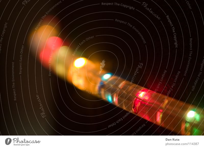 Besinnlichkeit Licht Unschärfe weich wickeln Stimmung Überraschung Trommel gelb grün Regenbogen Billig Elektrizität elektrisch Weihnachten & Advent Lampe