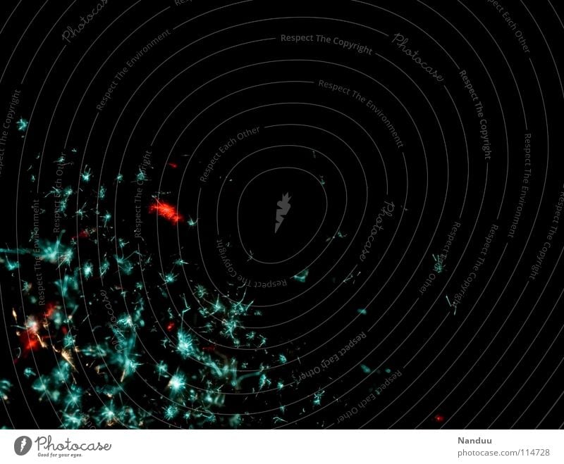 ich seh schon Sternchen Farbfoto Gedeckte Farben Textfreiraum rechts Textfreiraum oben Hintergrund neutral Nacht schön Winter Silvester u. Neujahr glänzend