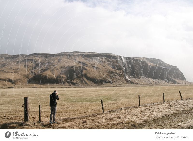 verblasener wasserfall Fotografieren Ferien & Urlaub & Reisen Ausflug Abenteuer Ferne Sightseeing Berge u. Gebirge Mann Erwachsene 1 Mensch 18-30 Jahre