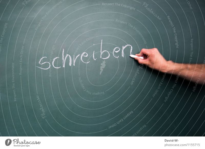 schreiben Kindererziehung Bildung Schule lernen Klassenraum Tafel Schulkind Schüler Lehrer Werbebranche Mensch maskulin Leben Hand Nervosität bequem Leistung