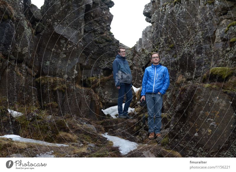 "Game of Thrones" -Valley 2 Mensch 18-30 Jahre Jugendliche Erwachsene Umwelt Natur Landschaft Felsen Insel Island Thingvellir Sehenswürdigkeit