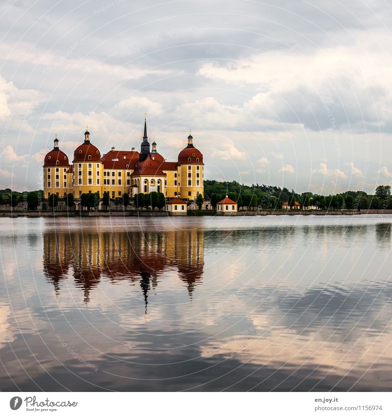 Jagdhütte Ferien & Urlaub & Reisen Tourismus Ausflug Sightseeing Sommer Sommerurlaub Umwelt Landschaft Himmel Wolken Baum See Moritzburg Meissen Sachsen