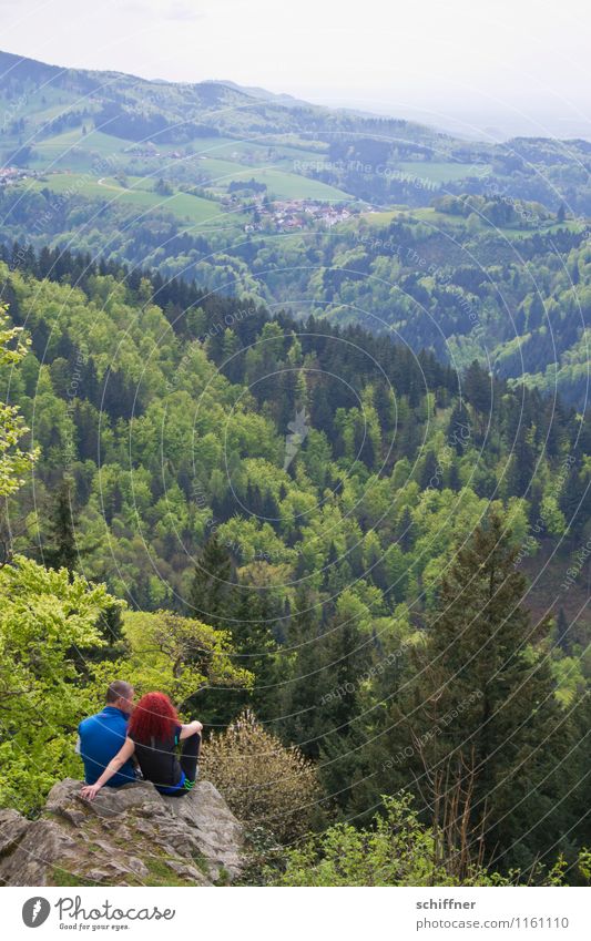 Burning Kybfelsen Mensch maskulin feminin Junge Frau Jugendliche Junger Mann Erwachsene Freundschaft Paar Partner 2 30-45 Jahre Umwelt Natur Landschaft Pflanze