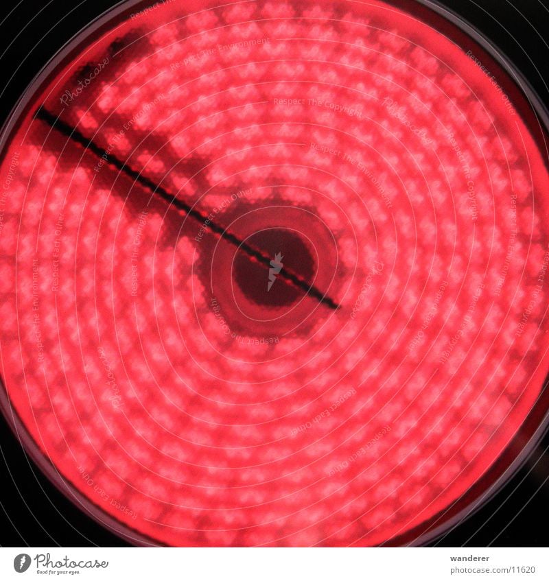 Heiss Kochplatte rot Elektrisches Gerät Technik & Technologie