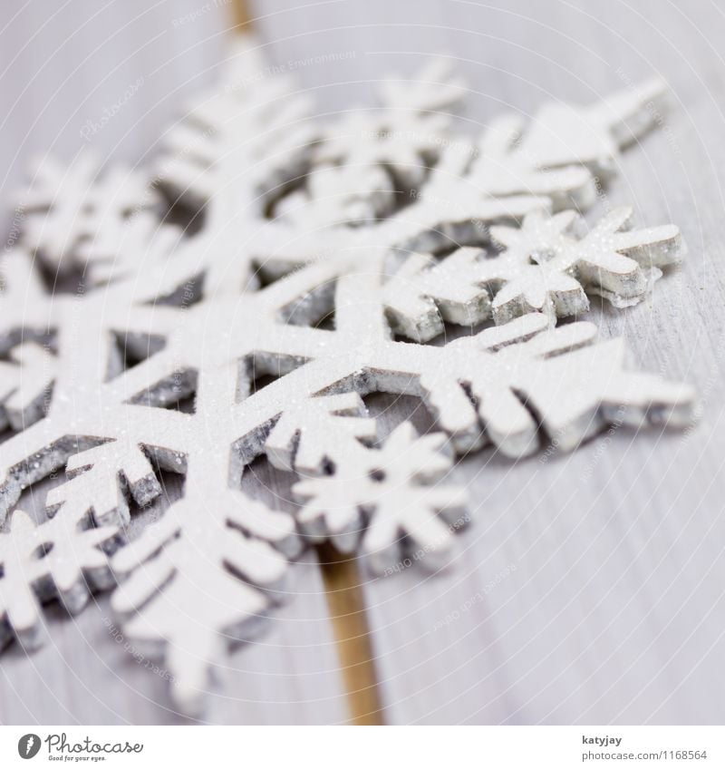 Eiskristall Schneeflocke Weihnachten & Advent Stern (Symbol) Weihnachtsstern Dekoration & Verzierung Kristallstrukturen Schneekristall Holz Jahreszeiten hoch