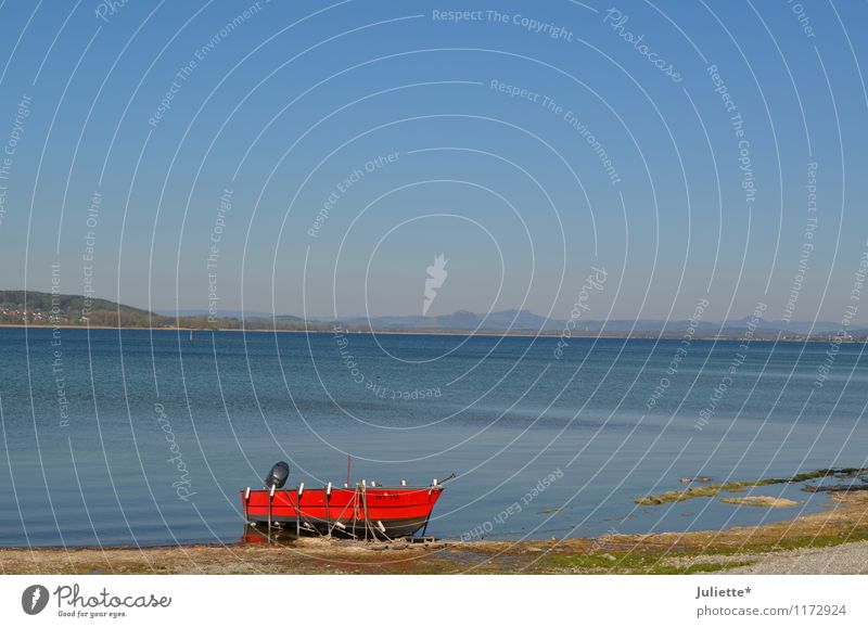 Morgenstimmung Natur Landschaft Erde Sand Luft Wasser Himmel Wolkenloser Himmel Frühling Sommer Wetter Schönes Wetter Hügel Alpen Gipfel Seeufer Strand Insel