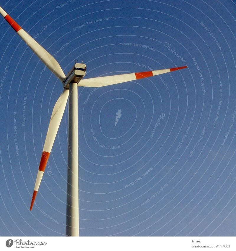 Vogelscheuche (hightech style) Dienstleistungsgewerbe Energiewirtschaft Technik & Technologie Windkraftanlage Luft Himmel Wahrzeichen Denkmal Beton Stahl drehen