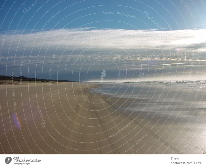 Fraser Strand Fraser Island Australien Morgends