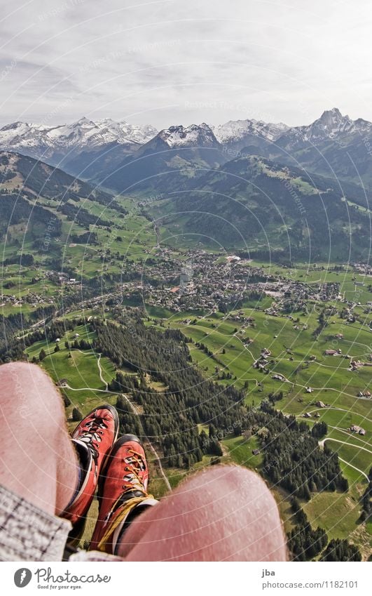 Soaring am Hornberg 5 Lifestyle Zufriedenheit Erholung ruhig Freizeit & Hobby Freiheit Sommer Berge u. Gebirge Sport Gleitschirmfliegen Sportstätten Natur