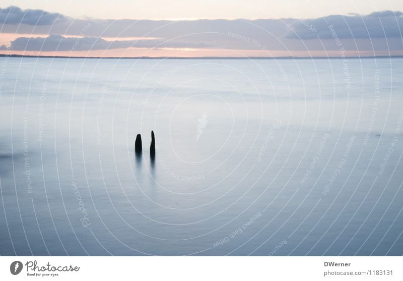 Graufilter 6 Ferne Freiheit Meer Wellen Umwelt Natur Landschaft Wasser Himmel Sonnenaufgang Sonnenuntergang glänzend blau Fernweh ruhig Trauer Traurigkeit