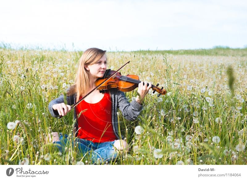 Harmonie der Klänge elegant Freude schön harmonisch ruhig Freizeit & Hobby Sommer Bildung lernen Mensch feminin Mädchen Junge Frau Jugendliche Kunst