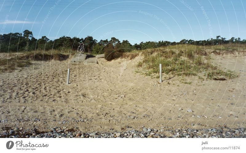 Fahrräder on Tour Strand Pause Herbst Ostsee Stranddüne