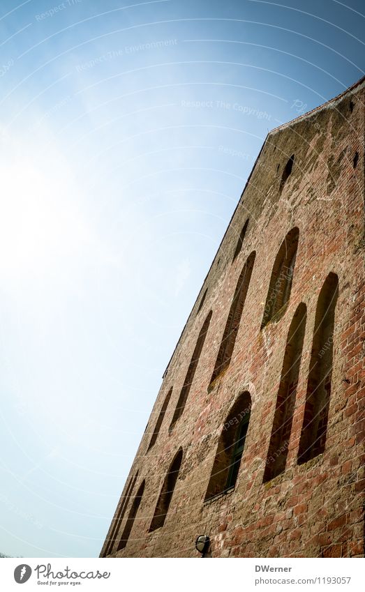 Kloster Häusliches Leben Haus Himmel Schönes Wetter Stadt Altstadt Burg oder Schloss Ruine Gebäude Architektur Mauer Wand Fassade Stein leuchten alt historisch