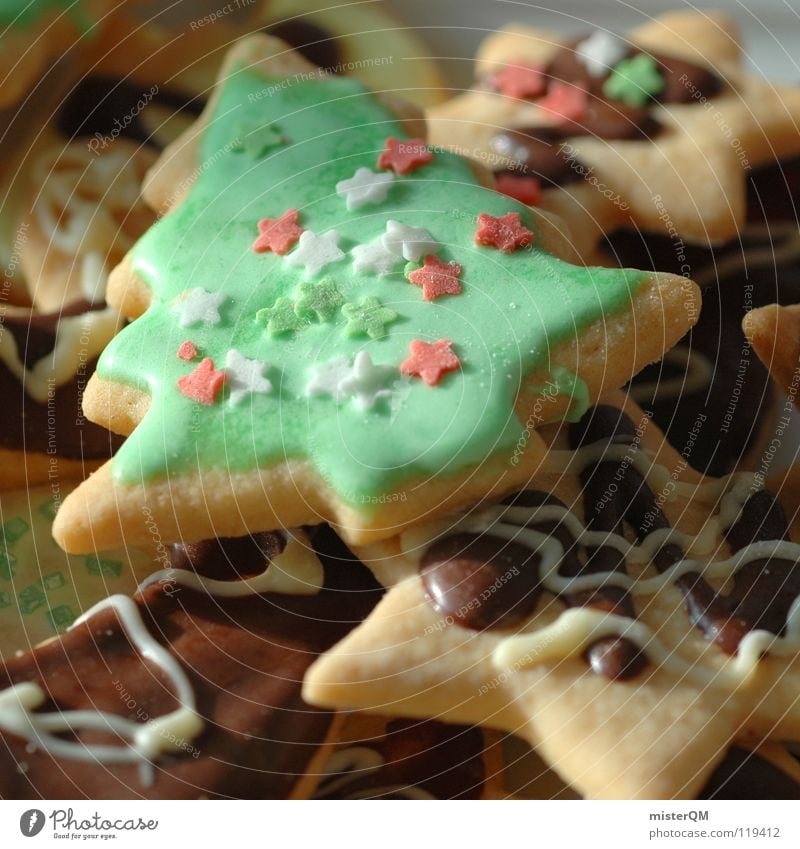 Gruppenkuscheln Weihnachten & Advent fertig fremd Schokolade Geschmackssinn lecker Ernährung Süßwaren Zucker Backwaren Ecke eckig Zacken Kalorie Fett süß