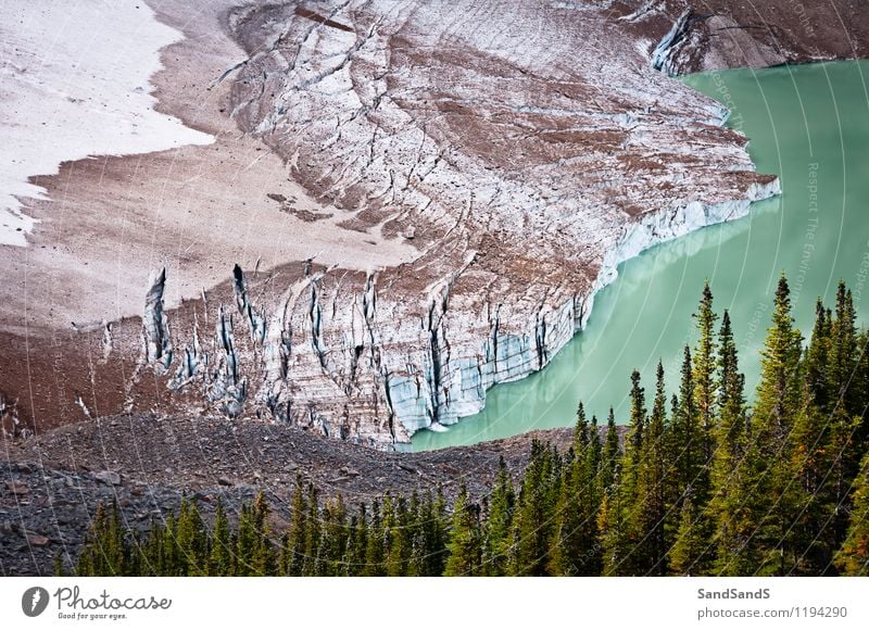 Mount Edith Cavell Gletscher Ferien & Urlaub & Reisen Tourismus Berge u. Gebirge wandern Umwelt Natur Landschaft Urelemente Wasser Erde Sommer Klima Klimawandel