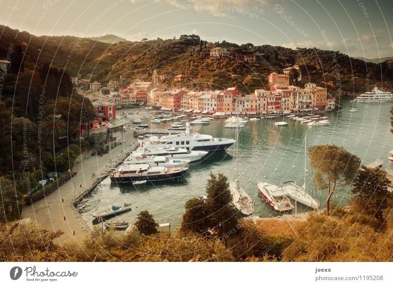 Bonzenparkplatz Ferien & Urlaub & Reisen Tourismus Städtereise Sommer Meer Landschaft Wasser Himmel Schönes Wetter Berge u. Gebirge Küste Portofino Dorf Haus