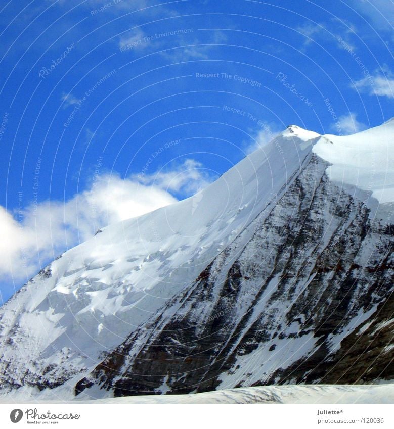 Big Mountain II Luft Himmel Schnee Schweiz wandern Bergsteigen Klettern Wolken kalt Macht Berge u. Gebirge Sky Heaven Barrhorn Wind Aussicht gigantisch