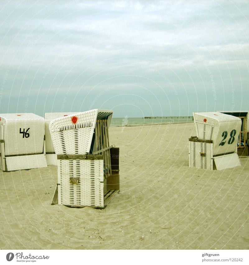 schöne aussichten Prerow Darß Strand Strandkorb Meer Ferien & Urlaub & Reisen ruhig Küste Himmel Freizeit & Hobby Ostsee Sand Ferne Aussicht 28 achtundzwanzig