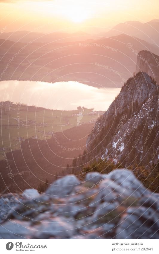 Sonnenaufgang über dem Salzkammergut Lifestyle Gesundheit Freizeit & Hobby Ferien & Urlaub & Reisen Tourismus Ausflug Sommer Sommerurlaub Berge u. Gebirge