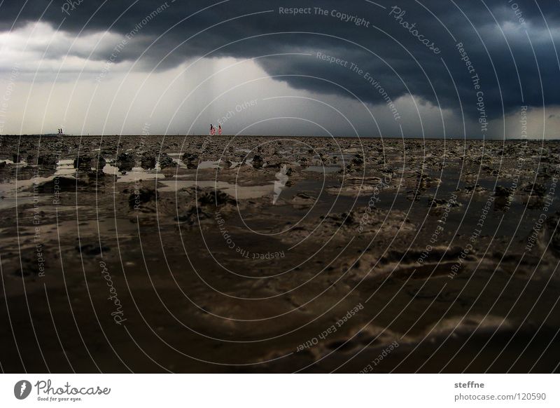 Life on Mars Leben Apokalypse Planet gefährlich untergehen Sturm Orkan trocken dehydrieren Regen Donnern Blitze blitzen Spaziergang wandern Wattwandern Meer