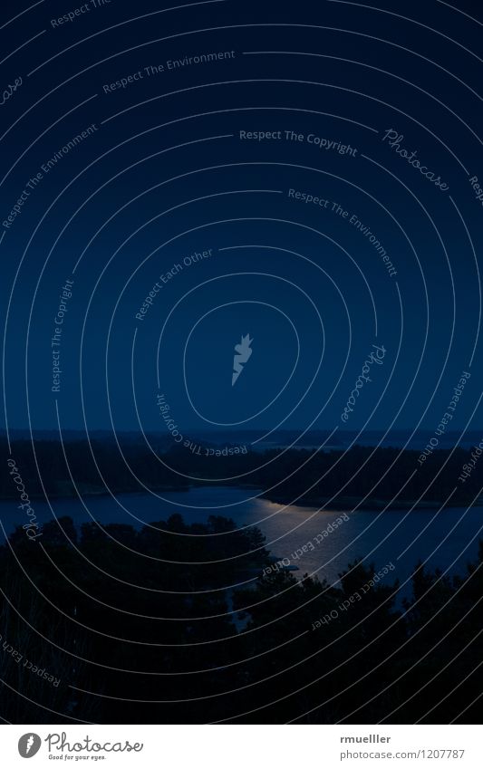 midsommar in södersverige ruhig Ferien & Urlaub & Reisen Ausflug Abenteuer Ferne Freiheit Sommer Sommerurlaub Landschaft Nachthimmel Küste beobachten Erholung