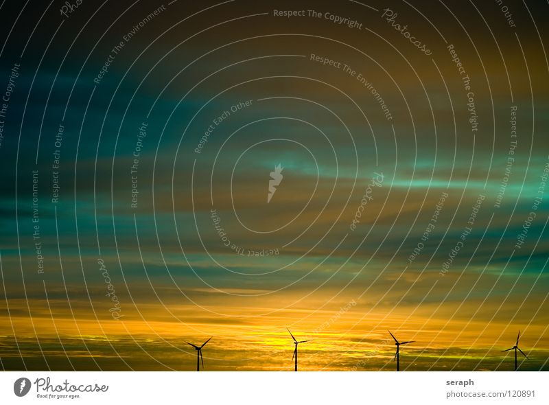 Windräder Windkraftanlage Elektrizität Energie Energiewirtschaft umweltfreundlich Stromkreis Himmel Konstruktion Erneuerbare Energie ökologisch Umweltschutz