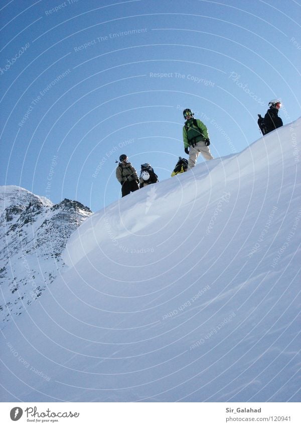 The second before the ride! Gipfel Ferien & Urlaub & Reisen unbefahren weiß Tiefschnee Simplon Pass Sport Spielen Lager Jugendliche Schnee Berge u. Gebirge