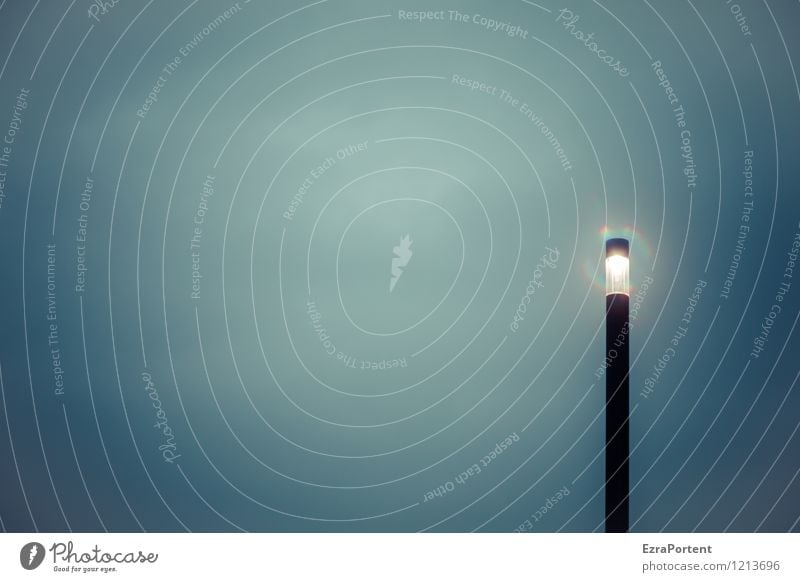 es ist noch lange nicht Advent Himmel Wolken Stadt ästhetisch dunkel kalt blau schwarz Design Straßenbeleuchtung Licht modern einfach Hintergrundbild