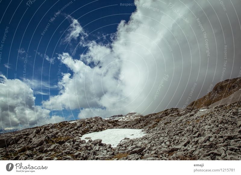 Schrattenfluh Umwelt Natur Wolken Klima Klimawandel Wetter Alpen Berge u. Gebirge Gipfel Schneebedeckte Gipfel natürlich blau Schweiz wandern Tourismus