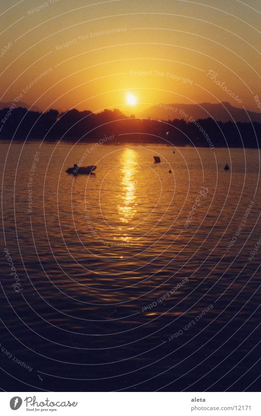 sonnenuntergang Meer Wasserfahrzeug Sonne