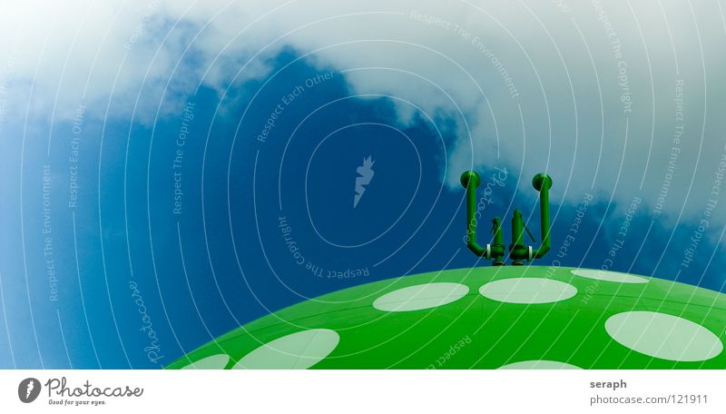 Gastank Industrie Versorgung Kugel Bauwerk Speicher Flüssigkeit Energie Energiewirtschaft Energie sparen Energiekrise Architektur Konstruktion Gasleitung