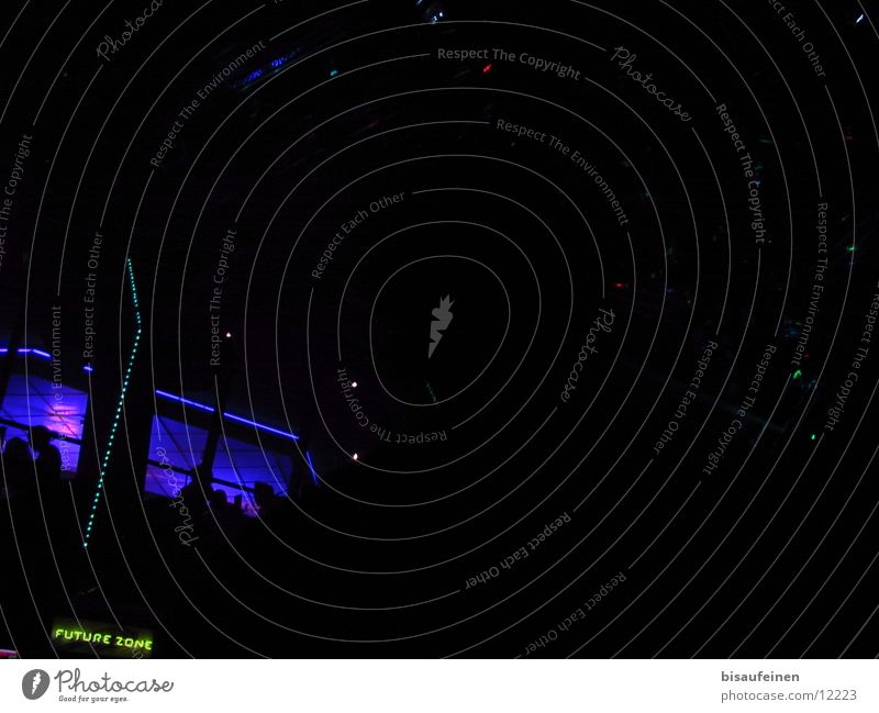 Future Zone Disco Club Leuchtreklame Party Techno Lichtschild A5