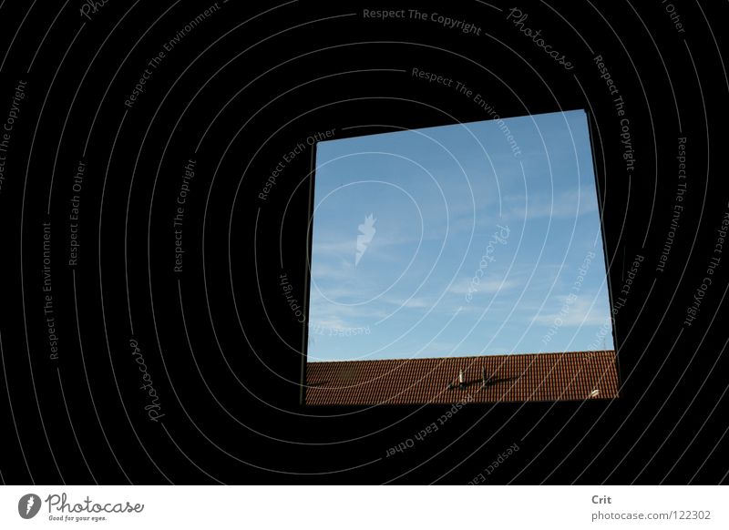 cube Dimension Graf-Adolf-Platz Leben Detailaufnahme window space roof aire black open earth contrast hole daily