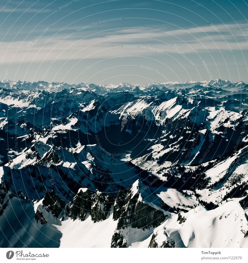 Hollerididödeldu Nebel steil Steigung Berghang Bergsteigen Berg Säntis Kanton Appenzell Aussicht Winter Panorama (Aussicht) Schweiz Bergkette Ferne Bergkamm