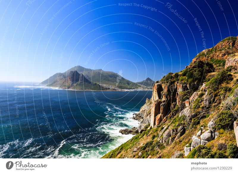 Hout Bay, Westkap Ferien & Urlaub & Reisen Tourismus Ferne Strand Meer Wellen Berge u. Gebirge Natur Landschaft Urelemente Wolkenloser Himmel Schönes Wetter