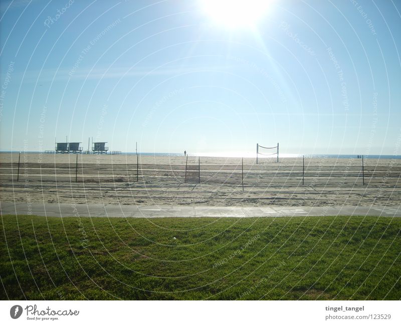 Venice Beach Los Angeles Strand Kalifornien Dezember Blauer Himmel Sonne Schönes Wetter