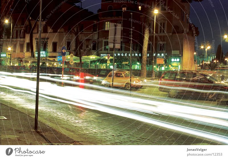 Verkehr Nacht Stadt Fototechnik Licht Farbe PKW